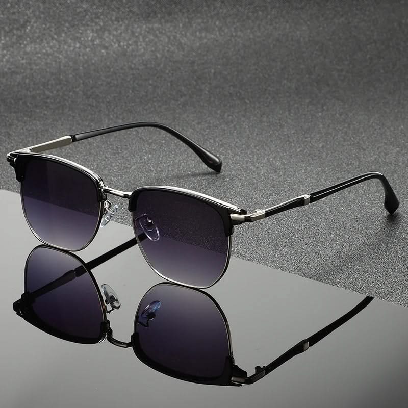 Dames Zonnebril Clubmaster Model Metalen Frame
