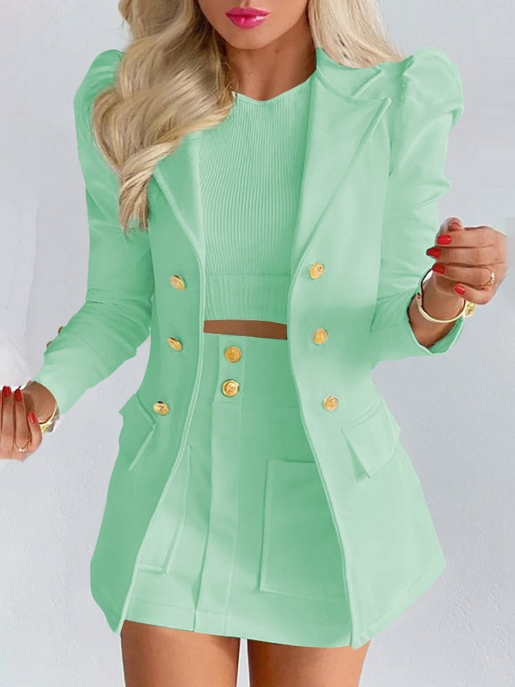 Luna - Stijlvolle 2-Delige Set | Blazer en Rok