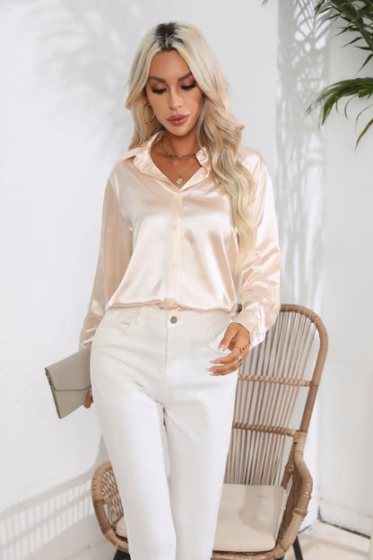 Isotta - Satijnen Blouse