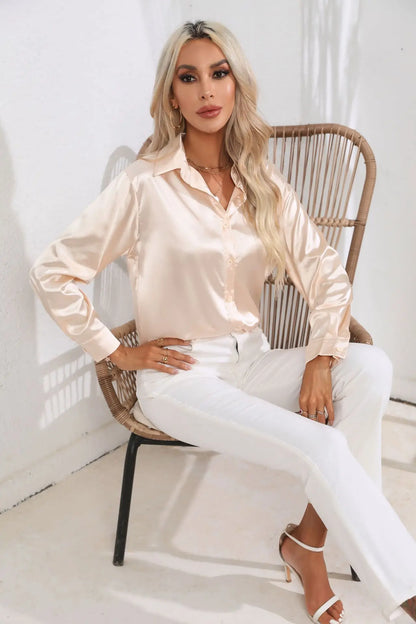 Isotta - Satijnen Blouse