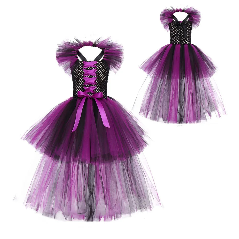 Dark fairy queen girls costume, dress only