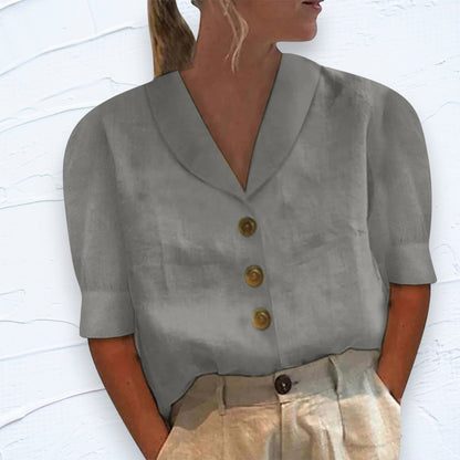 Noelle - Casual Blouse met Kraag