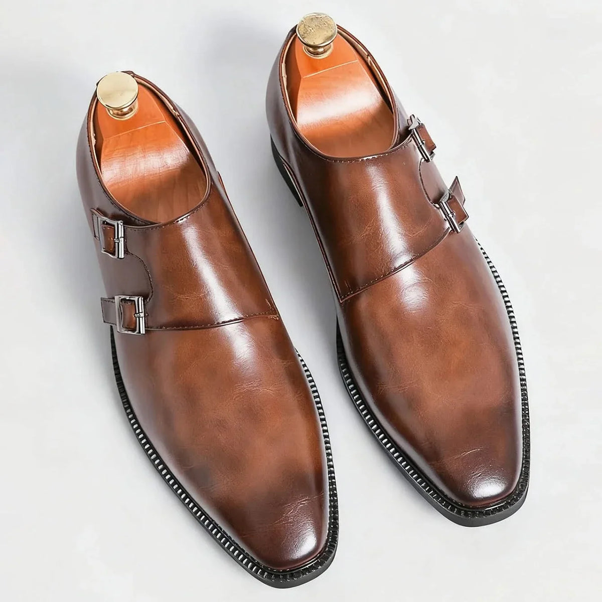 Heren Loafers Leer met Semi-Glanzende Afwerking