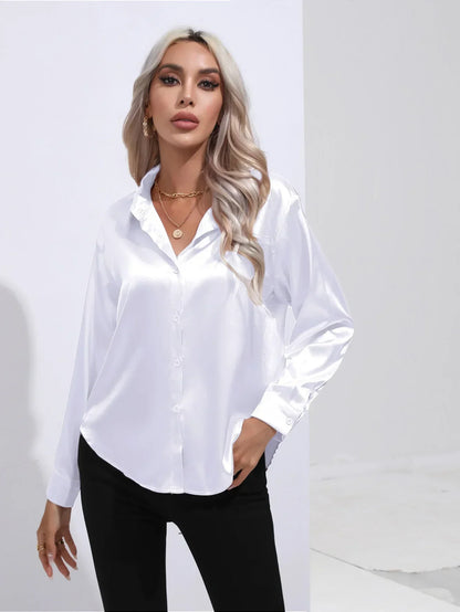 Isotta - Satijnen Blouse