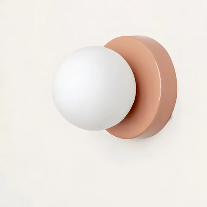 Applique Murale Scandinave Minimaliste Abat-jour en Verre