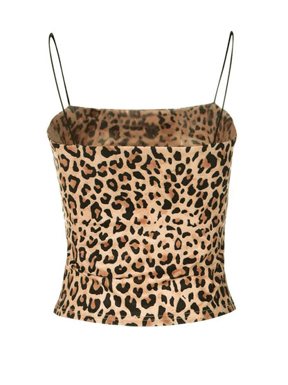Gavina - Trendy Luipaardprint Cami Top