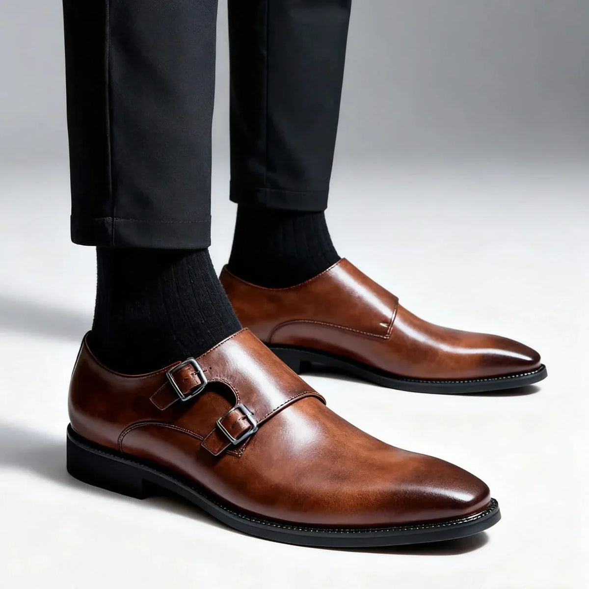 Heren Loafers Leer met Semi-Glanzende Afwerking