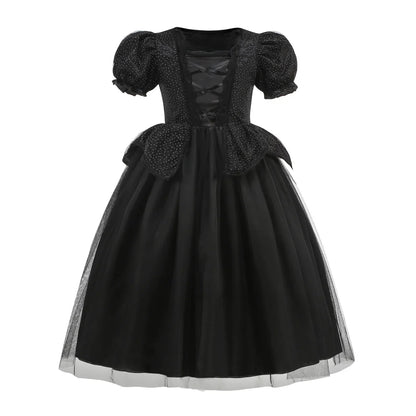 Maleficent costume dress only, black tulle ball gown