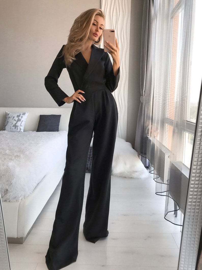 Diora - Elegante Jumpsuit met Lange Mouwen
