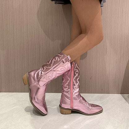 Sophie - Metallic Cowboy Laarzen