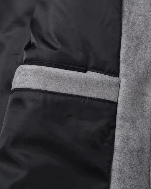 Heren Field Jacket Veganistisch Suède met Functionele Zakken