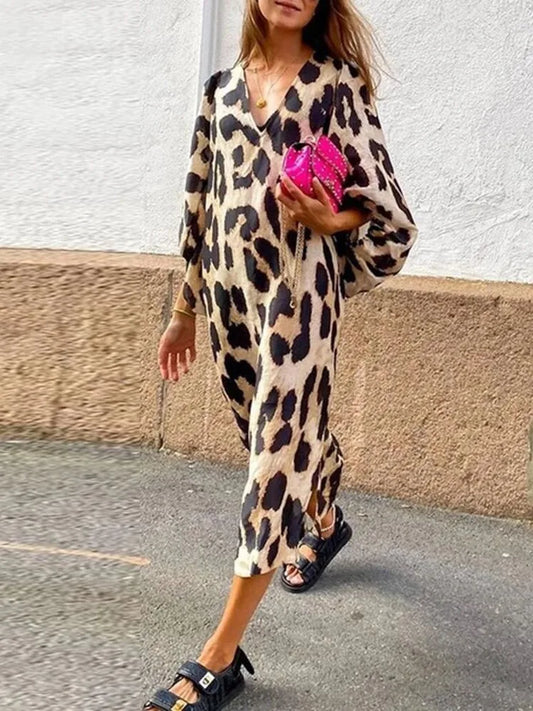 Nadine - Jurk met Panterprint
