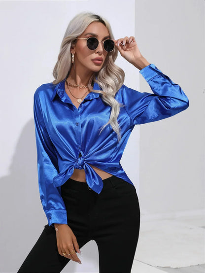 Isotta - Satijnen Blouse