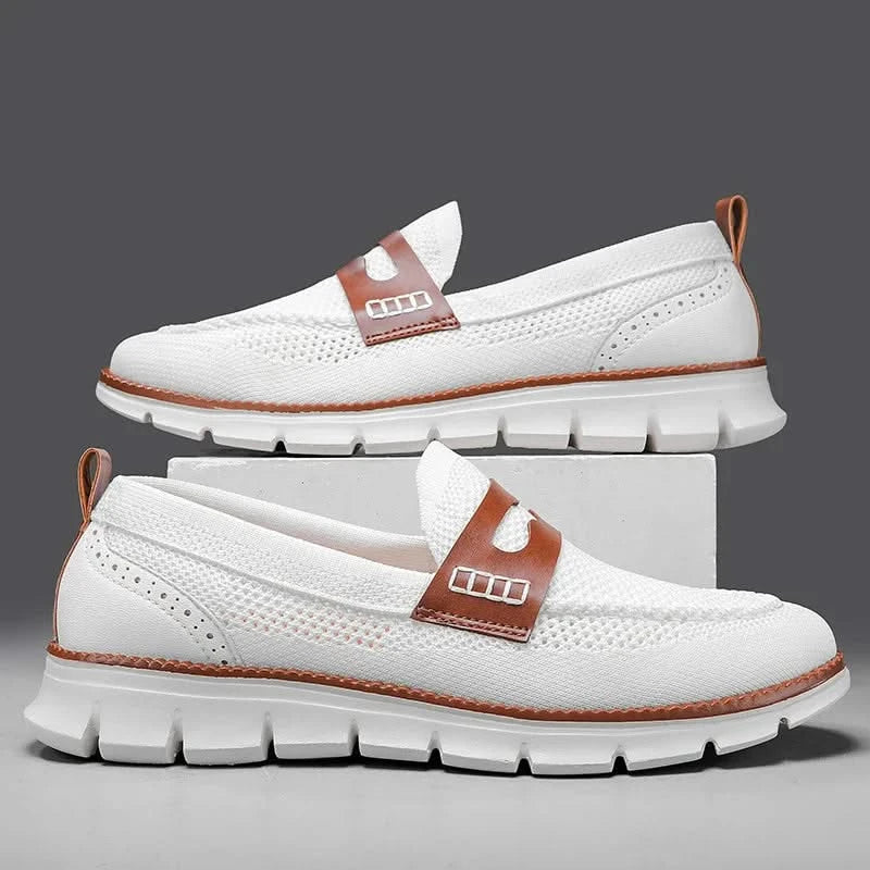 Heren Mesh Loafers met Gevoerde Zool