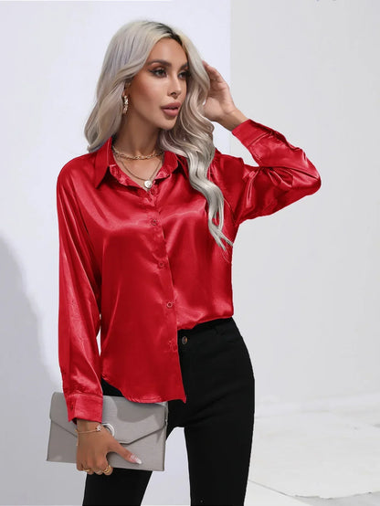 Isotta - Satijnen Blouse