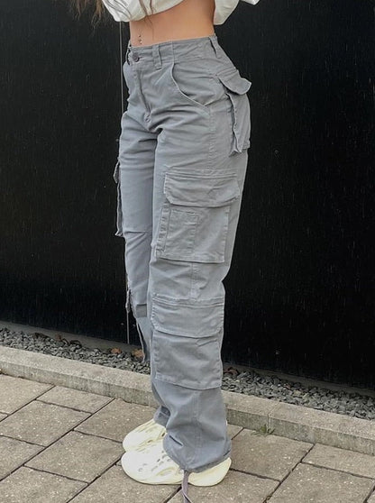 Dames Wide Leg Broek – Loose Fit met Wijde Pijpen, Casual voor Dagelijks Gebruik