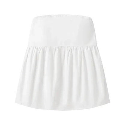 Gine - Trendy Strapless Off-Shoulder Top