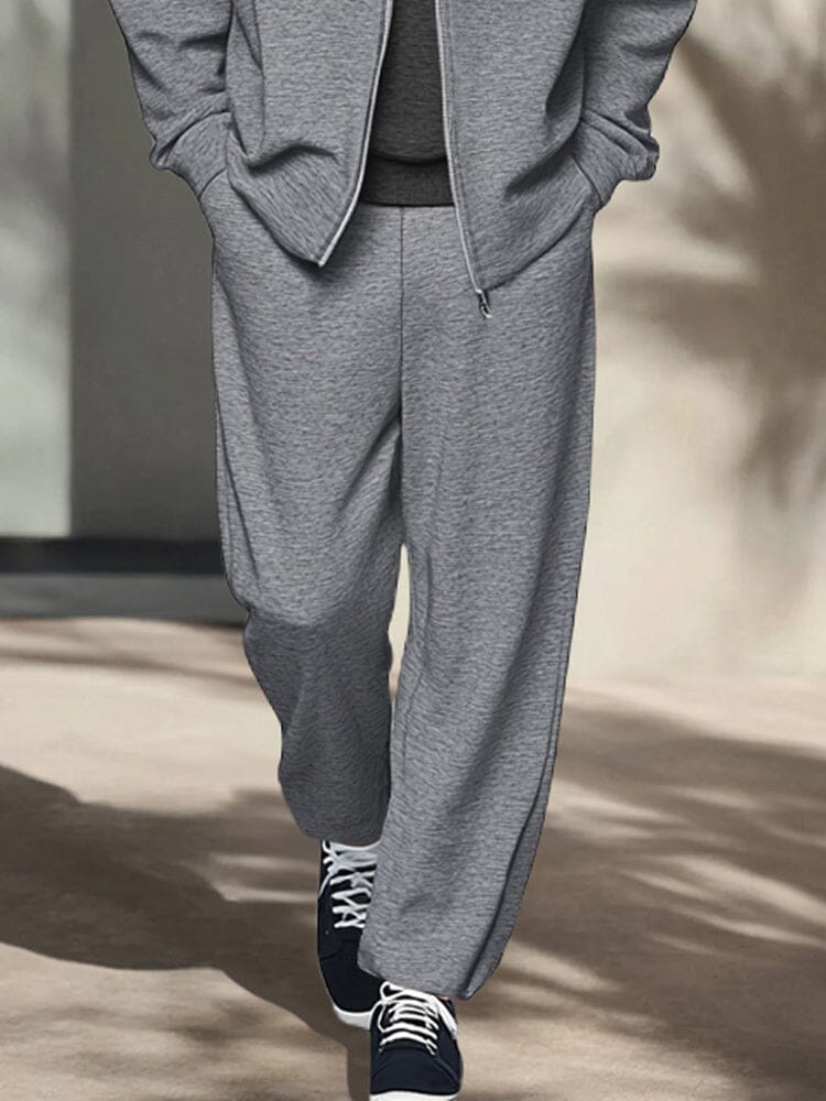 Heren Slim Fit Set – Met Rits, Geschikt voor Casual en Sportieve Activiteiten