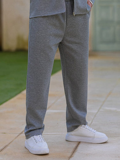 Heren Slim Fit Set – Met Rits, Geschikt voor Casual en Sportieve Activiteiten