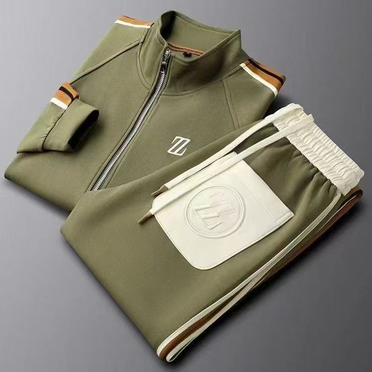 Dames Joggingpak met Leren Details en Verstelbare Koordbroek