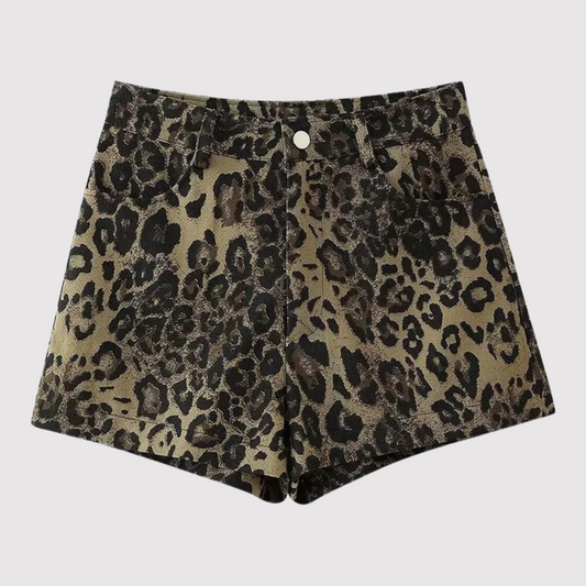 Alya - Gedurfde Shorts met Luipaardprint