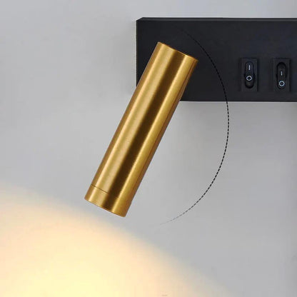 Wandlamp LED met Verticale Lichtbalk en Verstelbare Spot