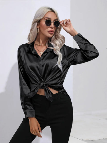 Isotta - Satijnen Blouse
