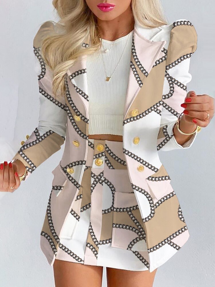 Luna - Stijlvolle 2-Delige Set | Blazer en Rok