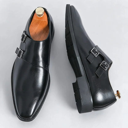 Heren Loafers Leer met Semi-Glanzende Afwerking