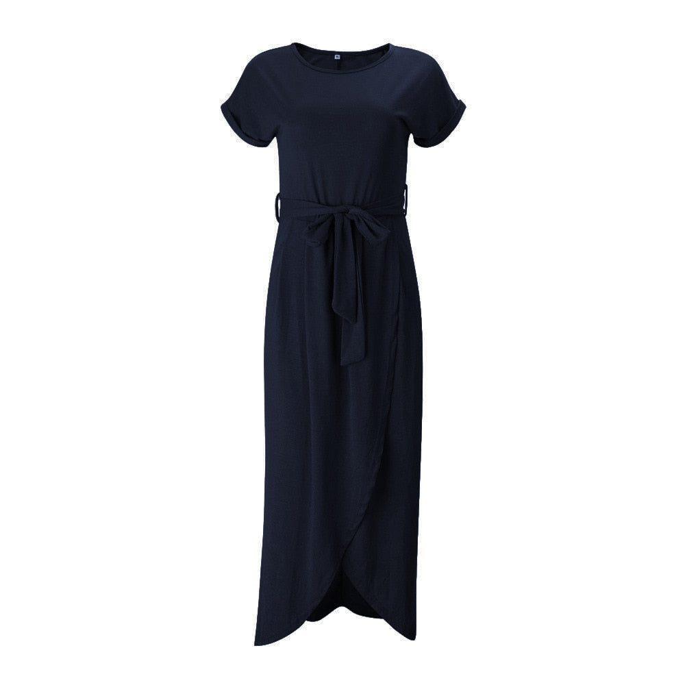 Nina - Stijlvolle Maxi Jurk met Split