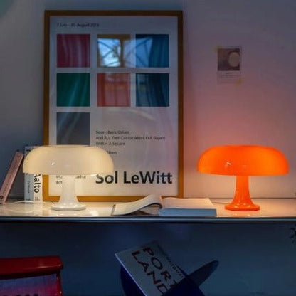 Tafellamp Paddenstoel Scandinavisch Design - Opaal Kap
