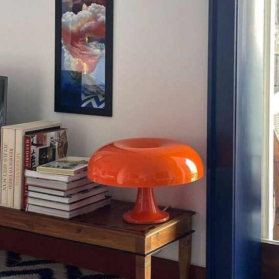 Tafellamp Paddenstoel Scandinavisch Design - Opaal Kap