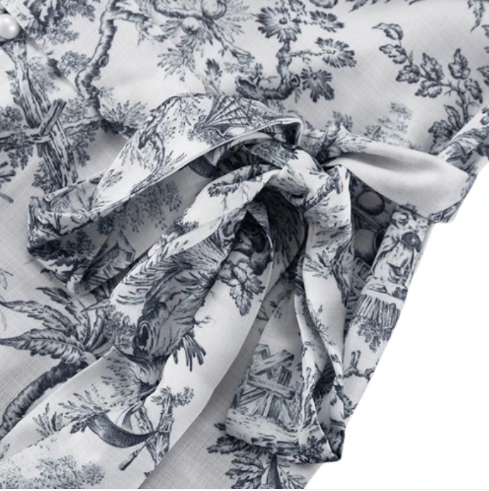 Elin - Trendy Puff Mouwen Plooi Jurk voor de Zomer