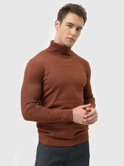 Heren Coltrui Fijngebreid – Zachte Gebreide Pullover