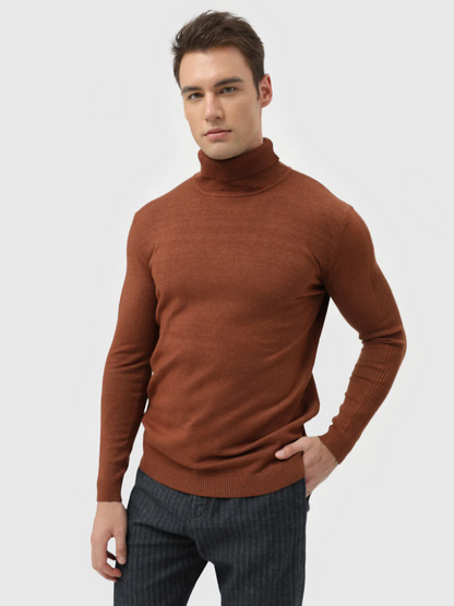 Heren Coltrui Fijngebreid – Zachte Gebreide Pullover