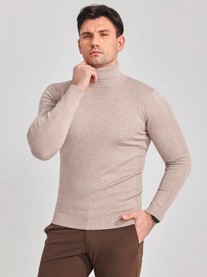 Heren Coltrui Fijngebreid – Zachte Gebreide Pullover