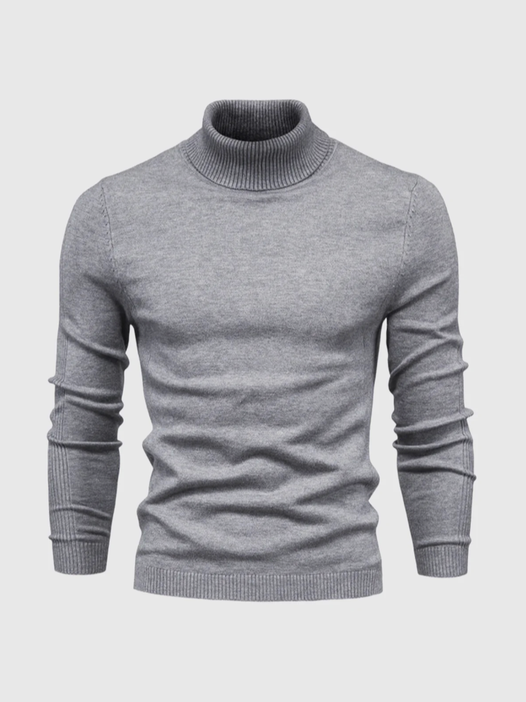 Heren Coltrui Fijngebreid – Zachte Gebreide Pullover