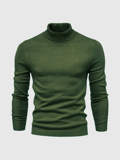 Heren Coltrui Fijngebreid – Zachte Gebreide Pullover