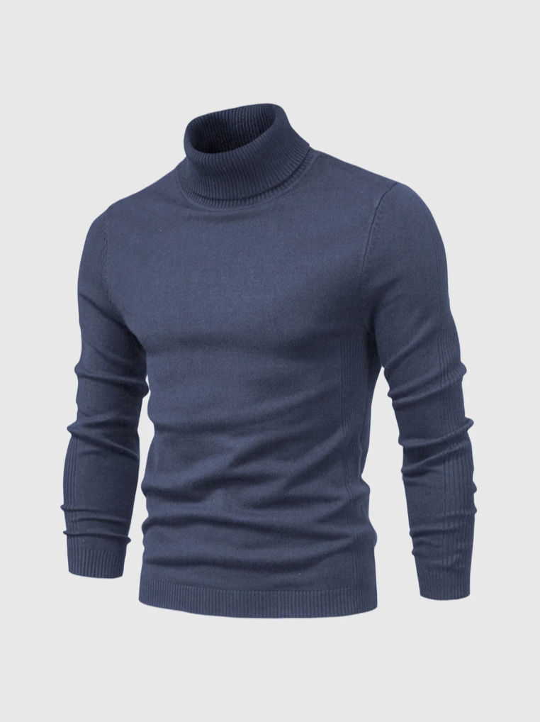 Heren Coltrui Fijngebreid – Zachte Gebreide Pullover