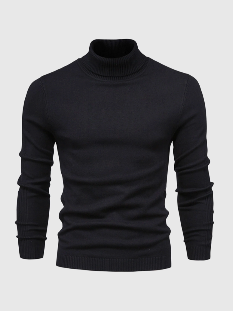 Heren Coltrui Fijngebreid – Zachte Gebreide Pullover
