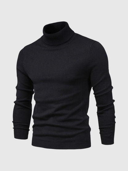 Heren Coltrui Fijngebreid – Zachte Gebreide Pullover