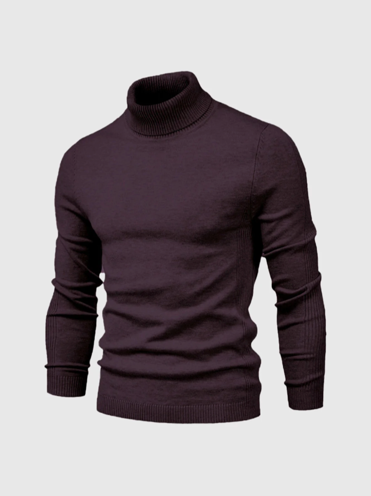 Heren Coltrui Fijngebreid – Zachte Gebreide Pullover