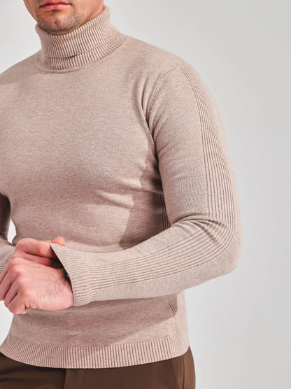 Heren Coltrui Fijngebreid – Zachte Gebreide Pullover
