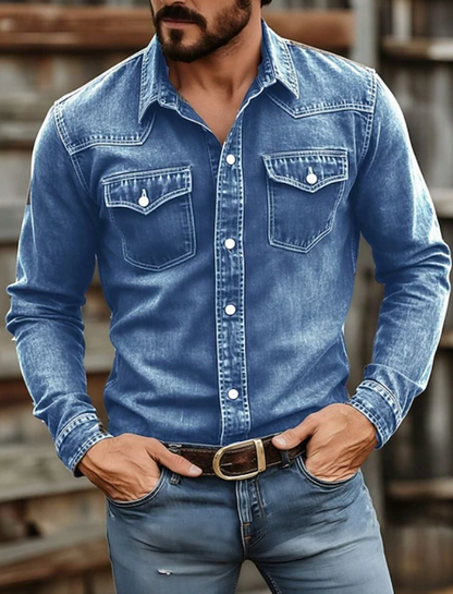 Holbrook | Men's Denim Western Long Sleeve Shirt