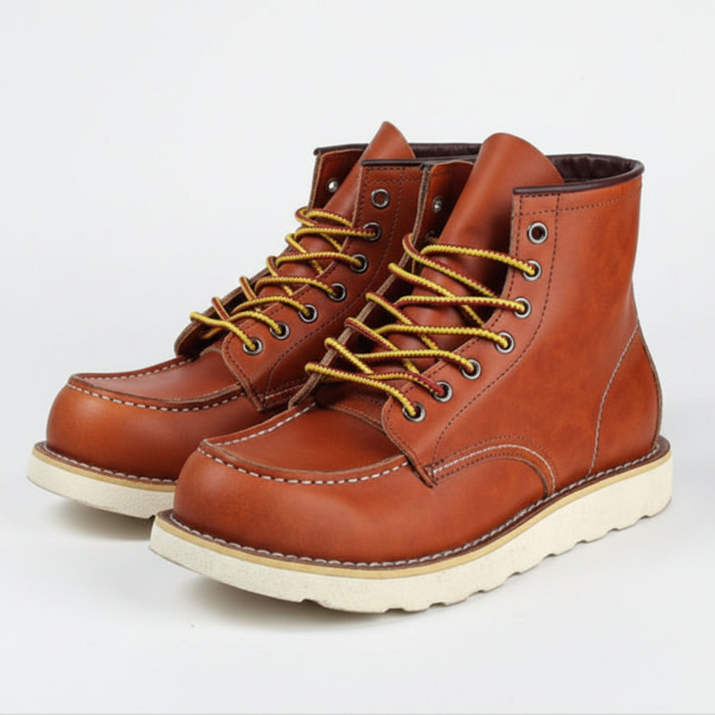 Heren Workboots 6-Inch Moc-Toe – Leren Veterboots