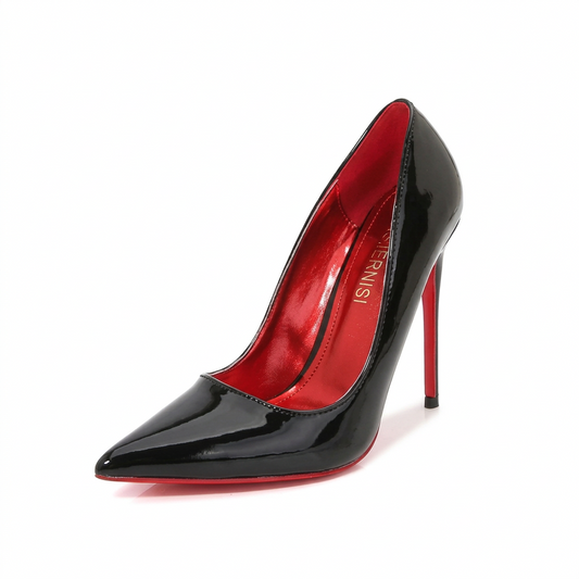Dames Pumps Spitse Neus Lakleer Stiletto Hakken