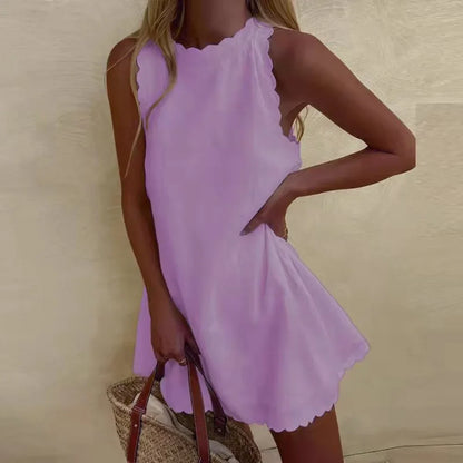 Norinne - Elegante Zomerjurk met Golfrand voor Dames