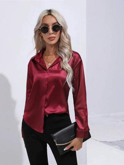 Isotta - Satijnen Blouse