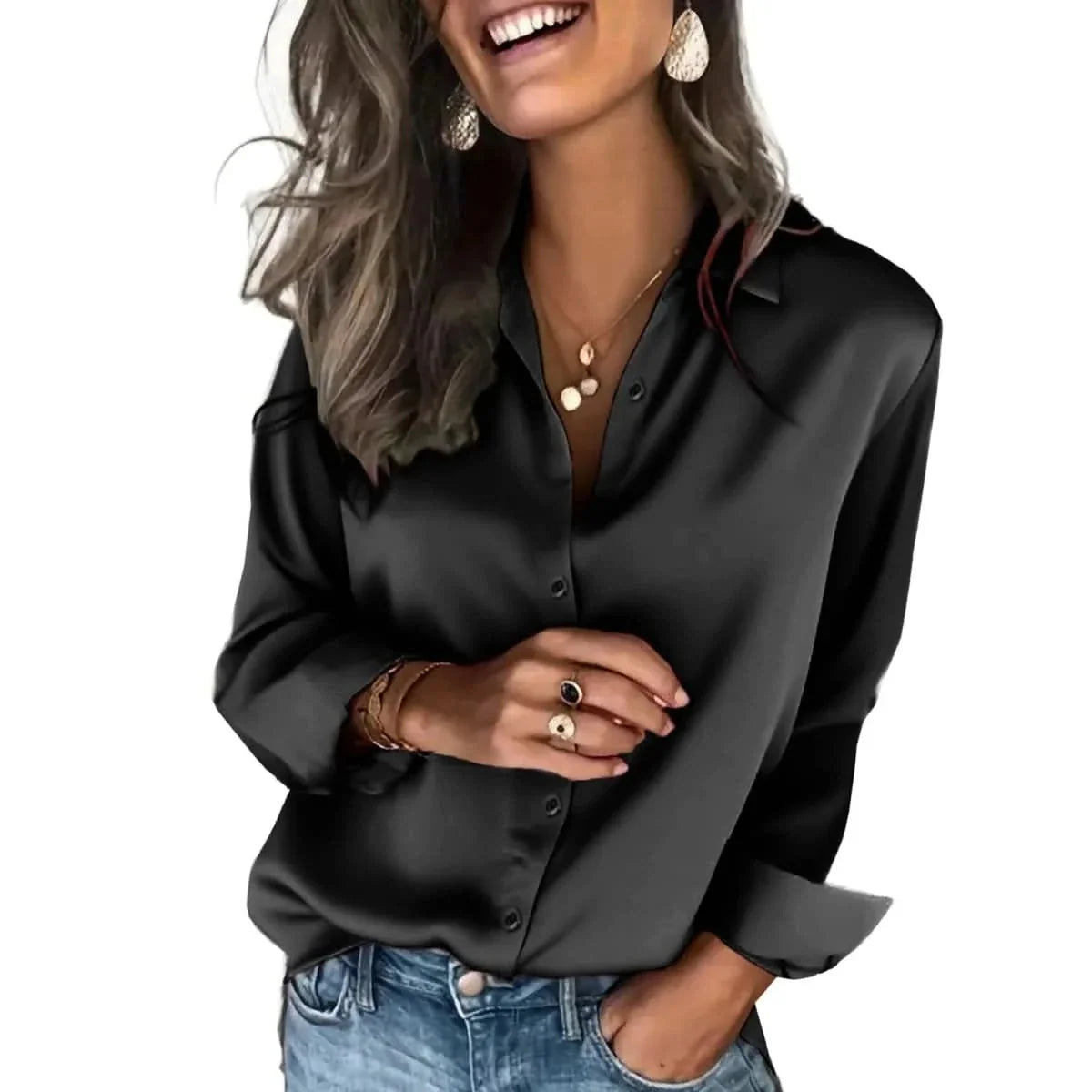 Dames Blouse Relaxed Fit Overhemdblouse
