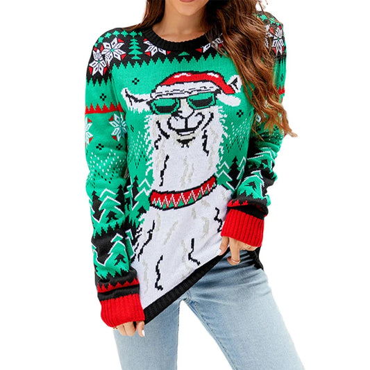 Unisex Kerst Pullover – Warme Gebreide Christmas Sweater voor Winter en Feestdagen